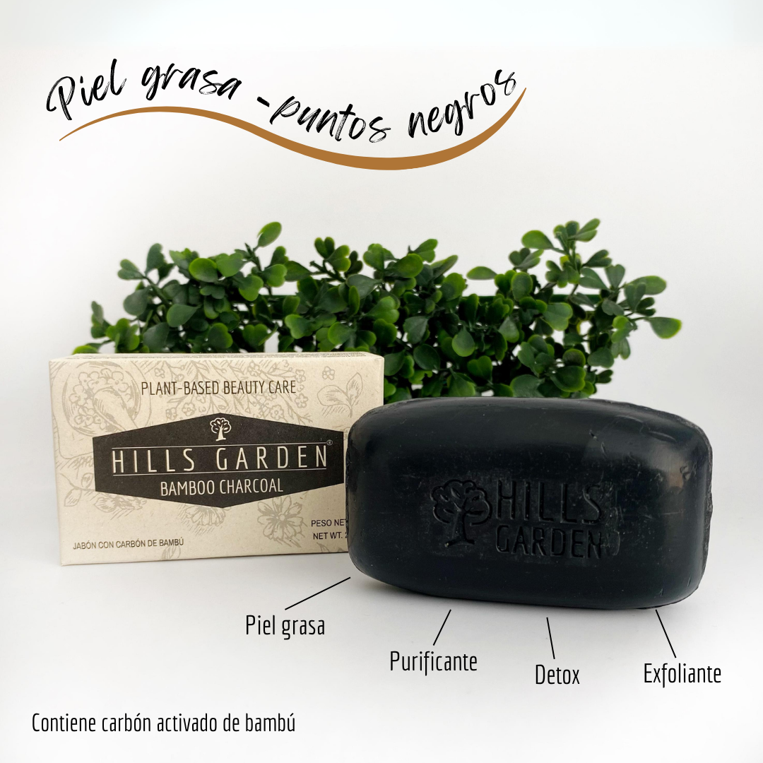 Jabón Carbón Bambú 75g - Piel Grasa